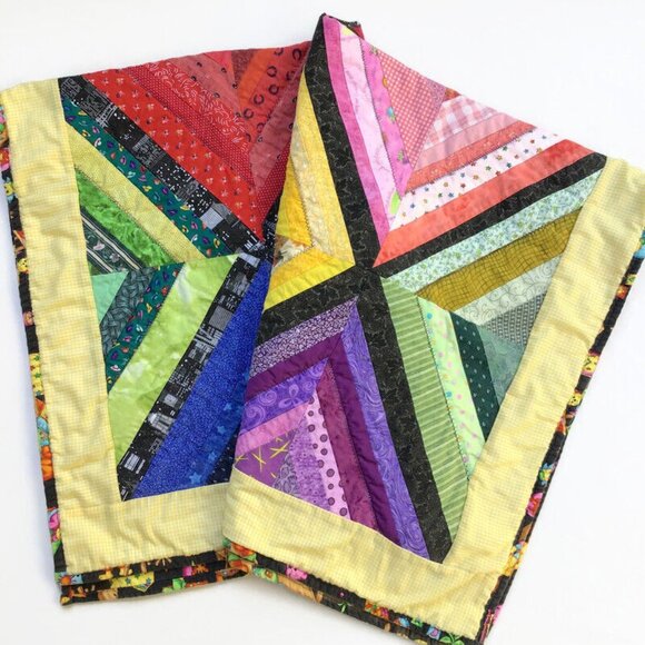 Handmade Quilted Baby Toddler Playtime Tummy Time Mat Colorful Boy or Girl 42x35 - Picture 6 of 9